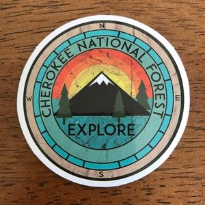 2/$8 Cherokee National Forest Explore Sticker